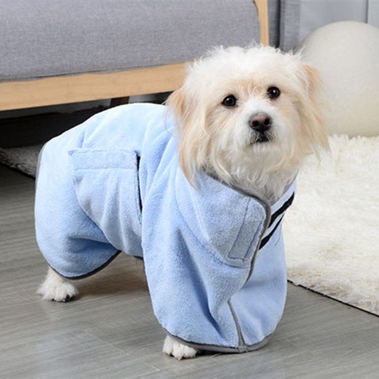 Quick-Dry Microfiber Dog Robe