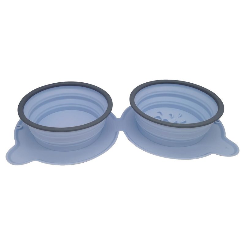 Foldable Double Silicone Bowl